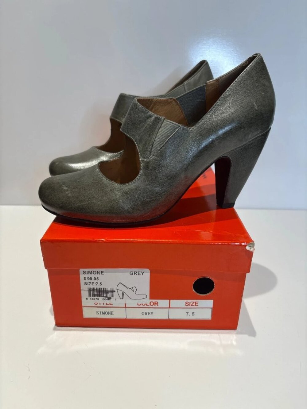 Mix Mooz Simone Grey leather shoes